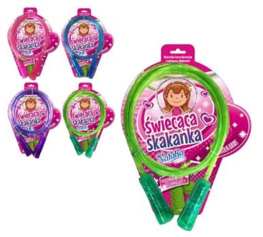 Świecąca skakanka Natalia 1szt.mix