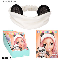 Opaska kosmetyczna z uszkami Top Model  BEAUTY&ME 12823A