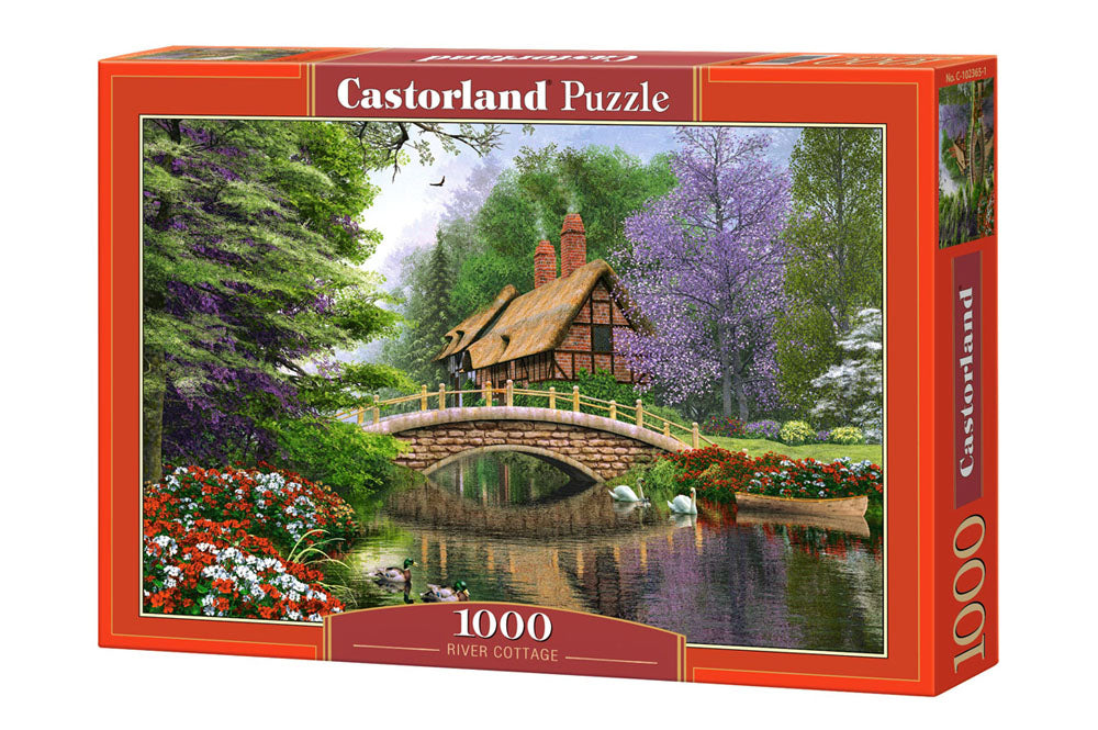 Puzzle 1000 Chata nad rzeką C-102365-2