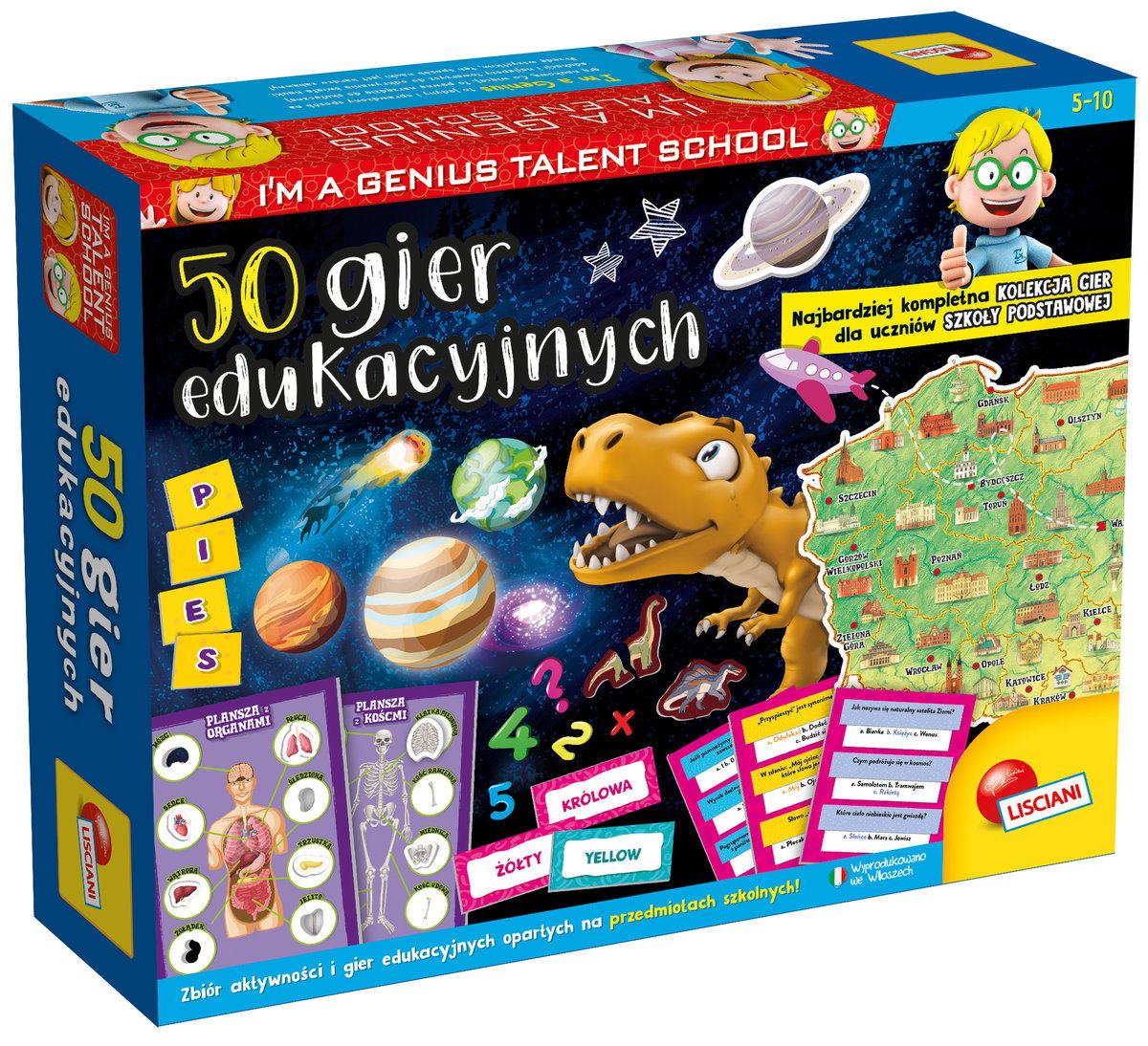 Lisciani I'm a Genius 50 gier edukacyjnych 304-PL107421