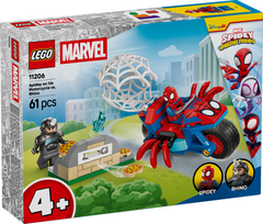 LEGO Spidey na motocyklu kontra Rhino 11206