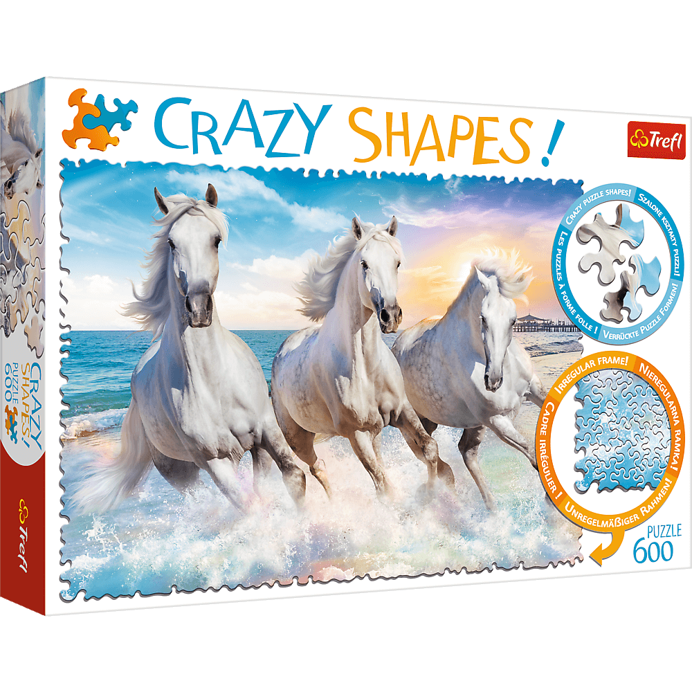 Puzzle 600 Crazy Shapes Galop wśród fal 11111