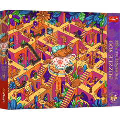 Puzzle 500 Trefl Premium Plus The Impossible Maze Wesołe Jamniki 37630