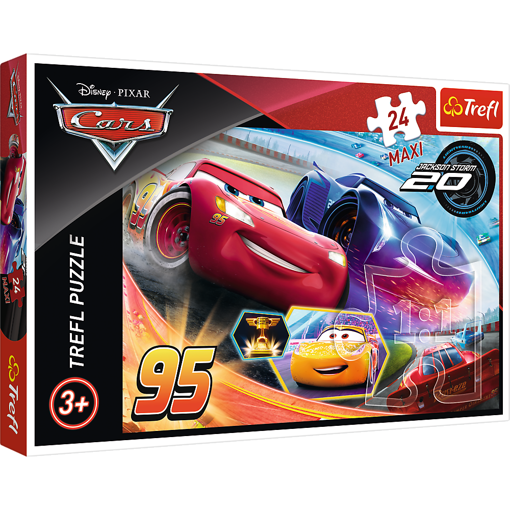 Puzzle 24 maxi niech Wygra najlepszy Cars 3 14264