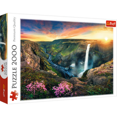Puzzle 2000 Wodospad Haifoss Islandia 27091