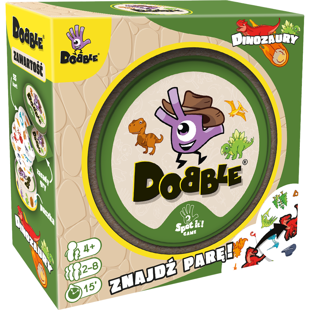 Gra Dobble Dinozaury