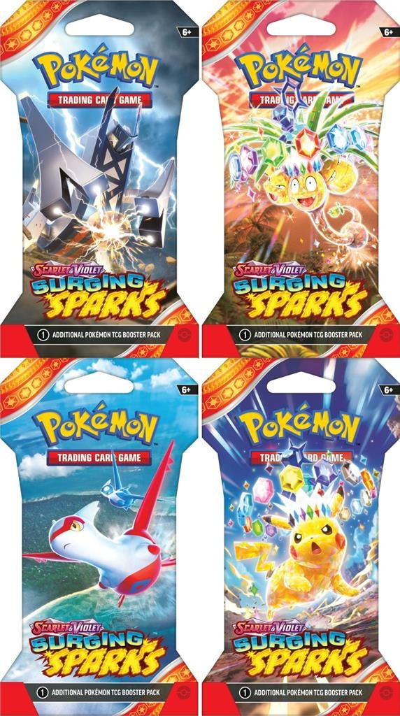 Pokemon TCG Scarlet and Violet  Surging Spark Sleeved Booster 1szt.mix