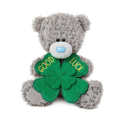 Maskotka Miś Good Luck z koniczynką 13cm