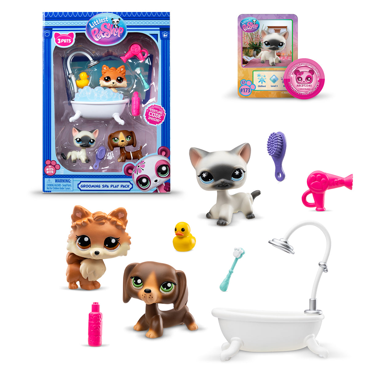 Littlest Pet Shop Spa z 3 figurkami seria 3 LPS00638