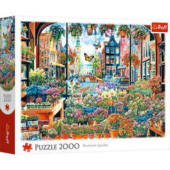 Puzzle 2000 Kwiaciarnia w Amsterdamie 27128