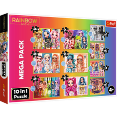 Puzzle 10 w 1 Kolekcja modnych laleczek 96000