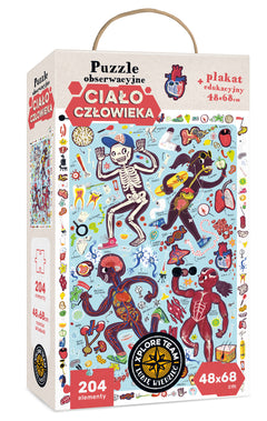 Puzzle 204 obserwacyjne Ciało człowieka CzuCzu