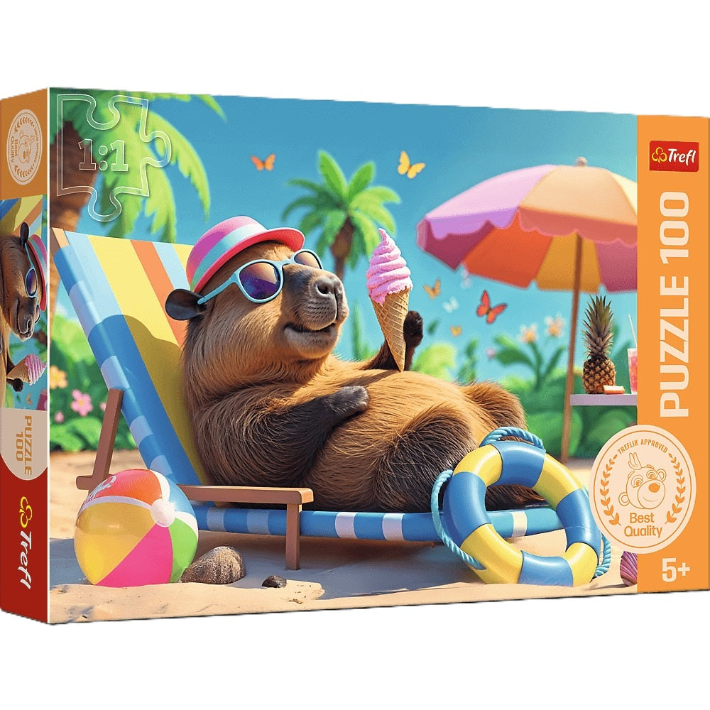 PUZZLE 100 Relaks w stylu kapibary 16537