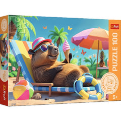 PUZZLE 100 Relaks w stylu kapibary 16537