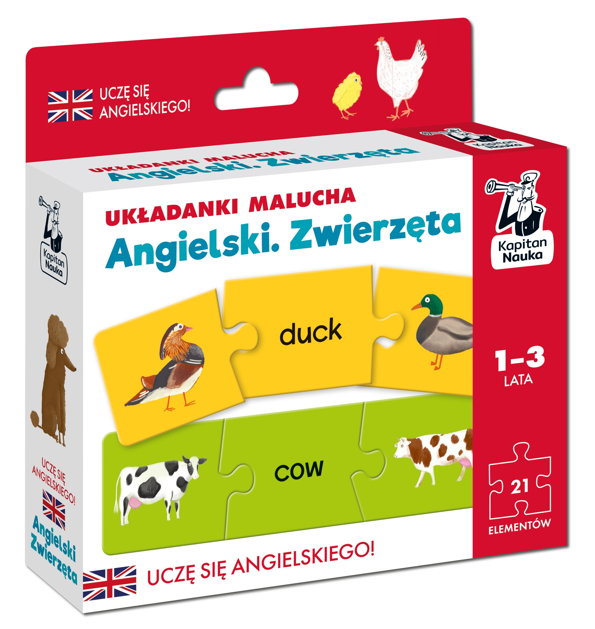 Układanki malucha Angielski Zwierzęta