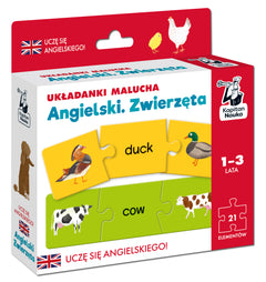 Układanki malucha Angielski Zwierzęta