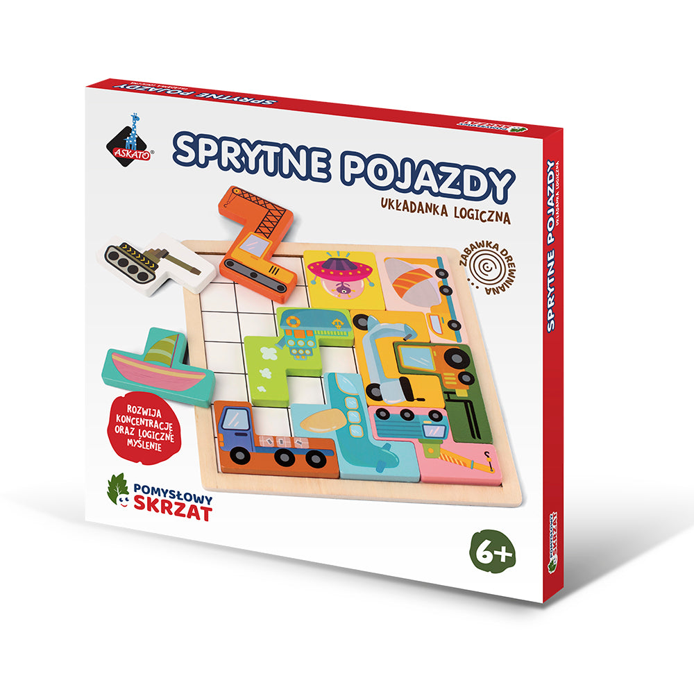 Logiczna układanka Pojazdy