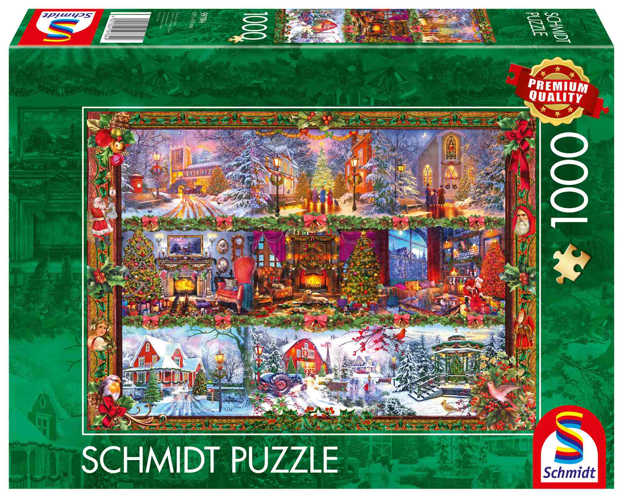 Puzzle PQ 1000  Wesołych Świąt 112977