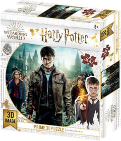 Puzzle 3D 300 magiczne Harry Potter Złota Trójka