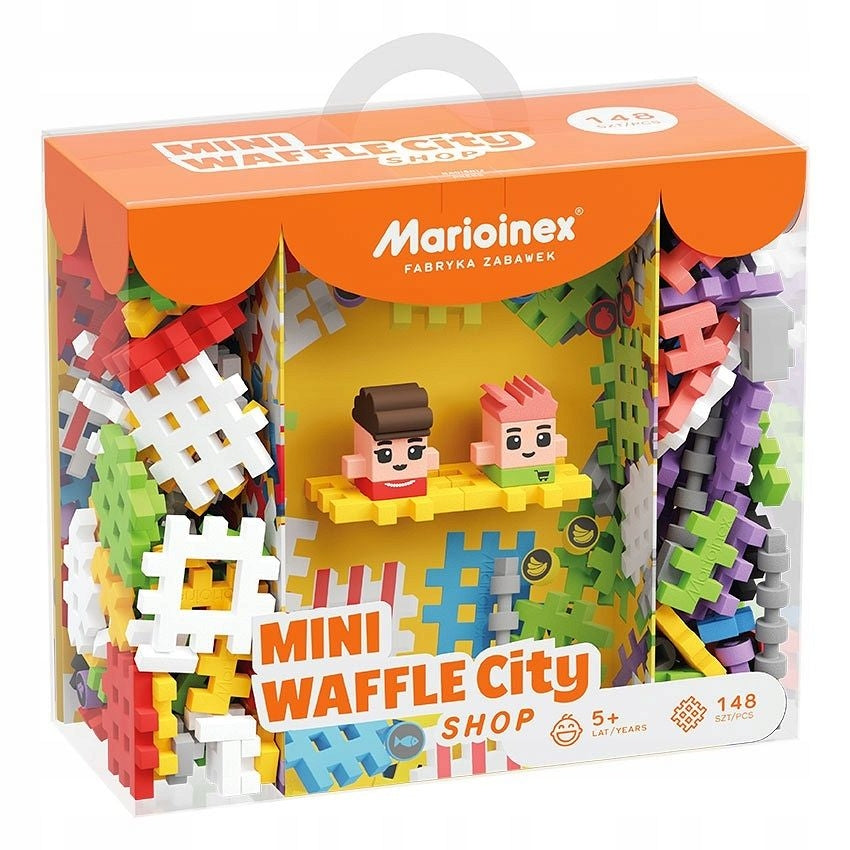 Klocki konstrukcyjne Waffle mini Sklep 148 elementów