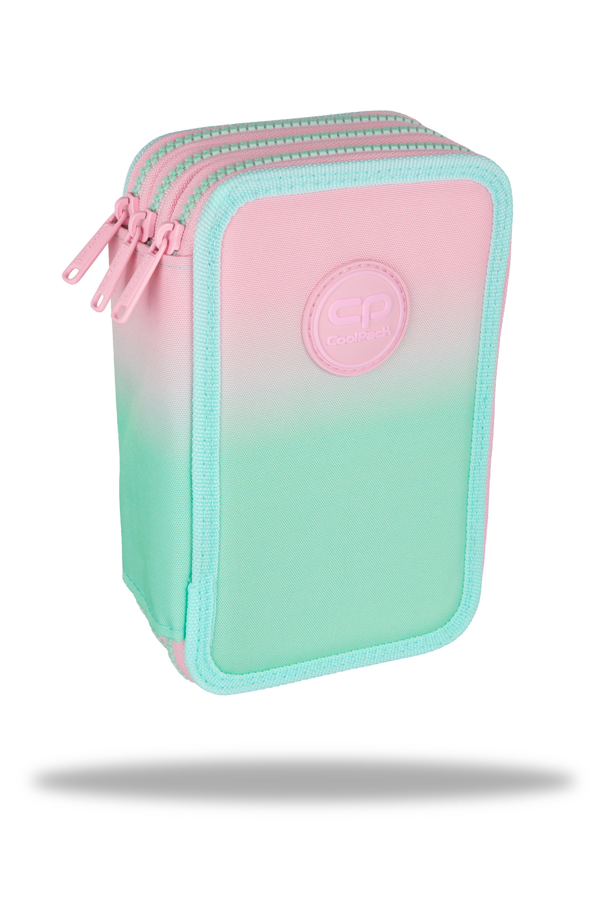 Piórnik 3-komorowy z wyposażeniem Coolpack jumper 3 gradient strawberry