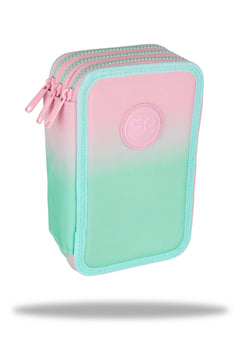 Piórnik 3-komorowy z wyposażeniem Coolpack jumper 3 gradient strawberry