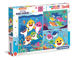 Puzzle 3w1 super color Rekinki 25261