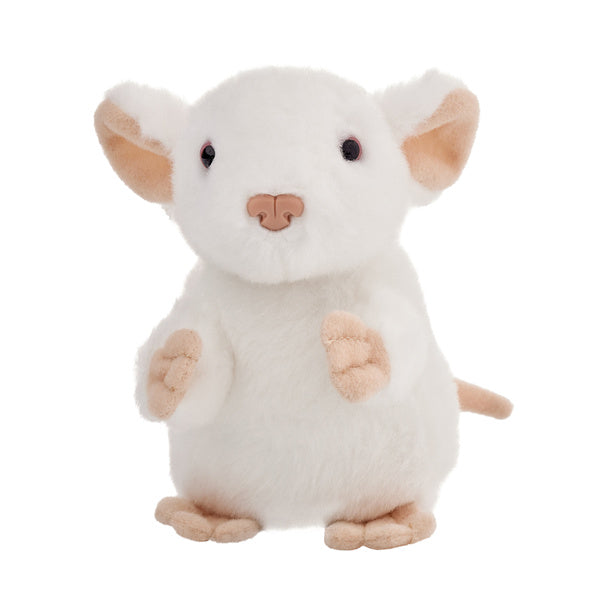Maskotka ZOO Mysz biała 13cm