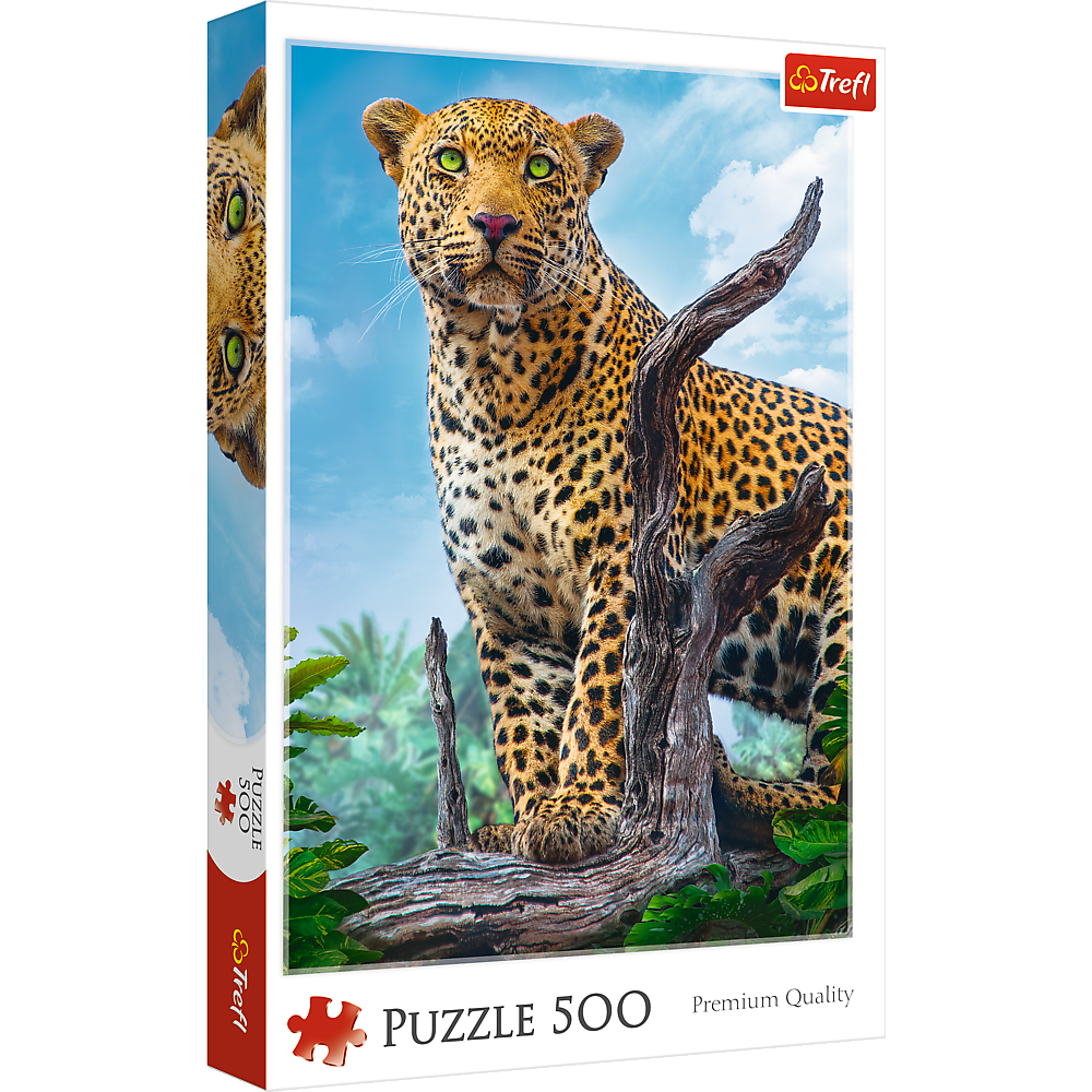 Puzzle 500 Dziki lampart 37332
