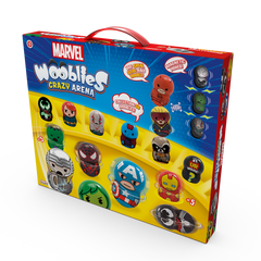 Wooblies Marvel arena + 2 wyrzutnie + 4 fig WBM005