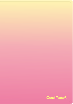 Teczka clear book A4 Coolpack Gradient 20 koszulek PEACH