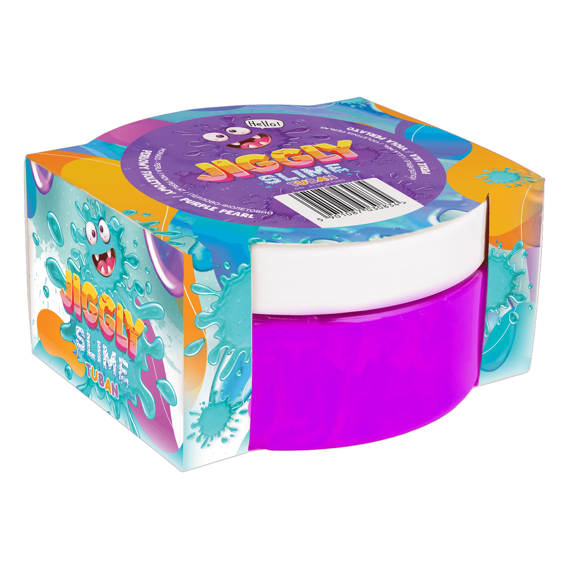 Jiggly slime fioletowy perłowy 200g