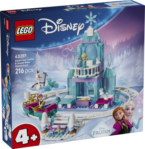 LEGO Disney Animation Lodowy zamek Elzy i śnieżna przejażdżka 43281