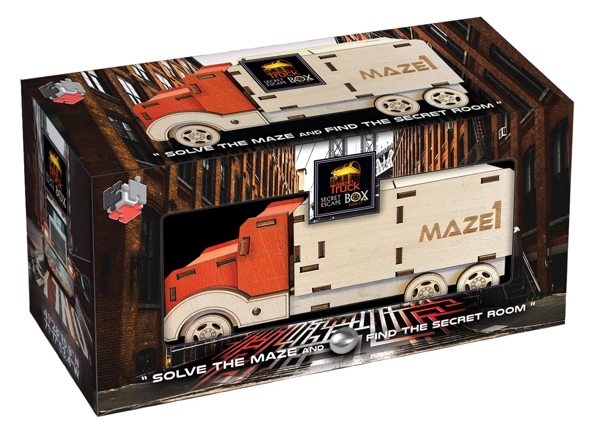 Łamigłówka Escape Box Maze1 Truck Secret poziom 4/4