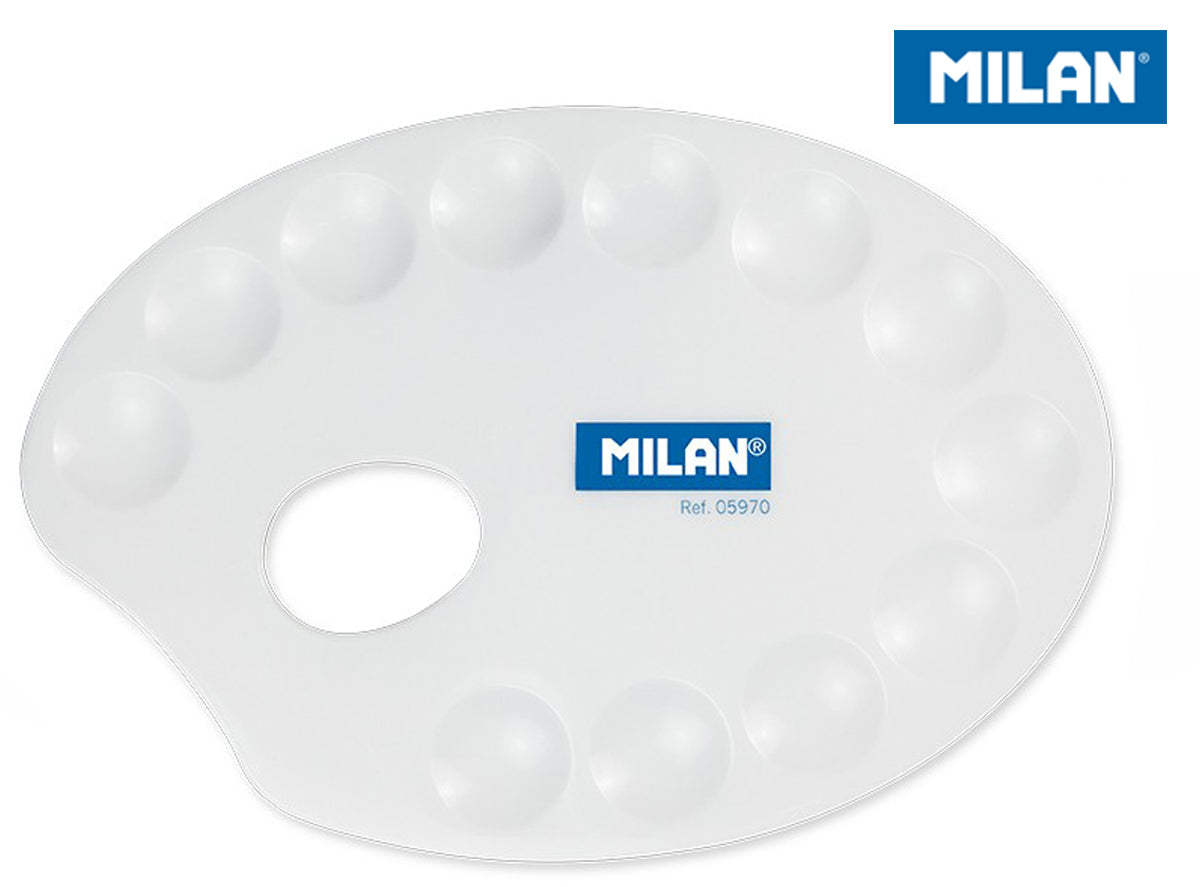 Paleta do mieszania farb Milan plastikowa 20 x 14,5 cm 1 szt.