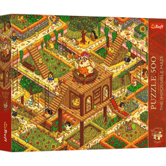 Puzzle 500 Trefl Premium Plus The Impossible Maze Śmieszne kurczaki 37629