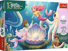 Puzzle 100 Inspired By Fantasy W krainie Syrenek Rodzina Treflików 16575