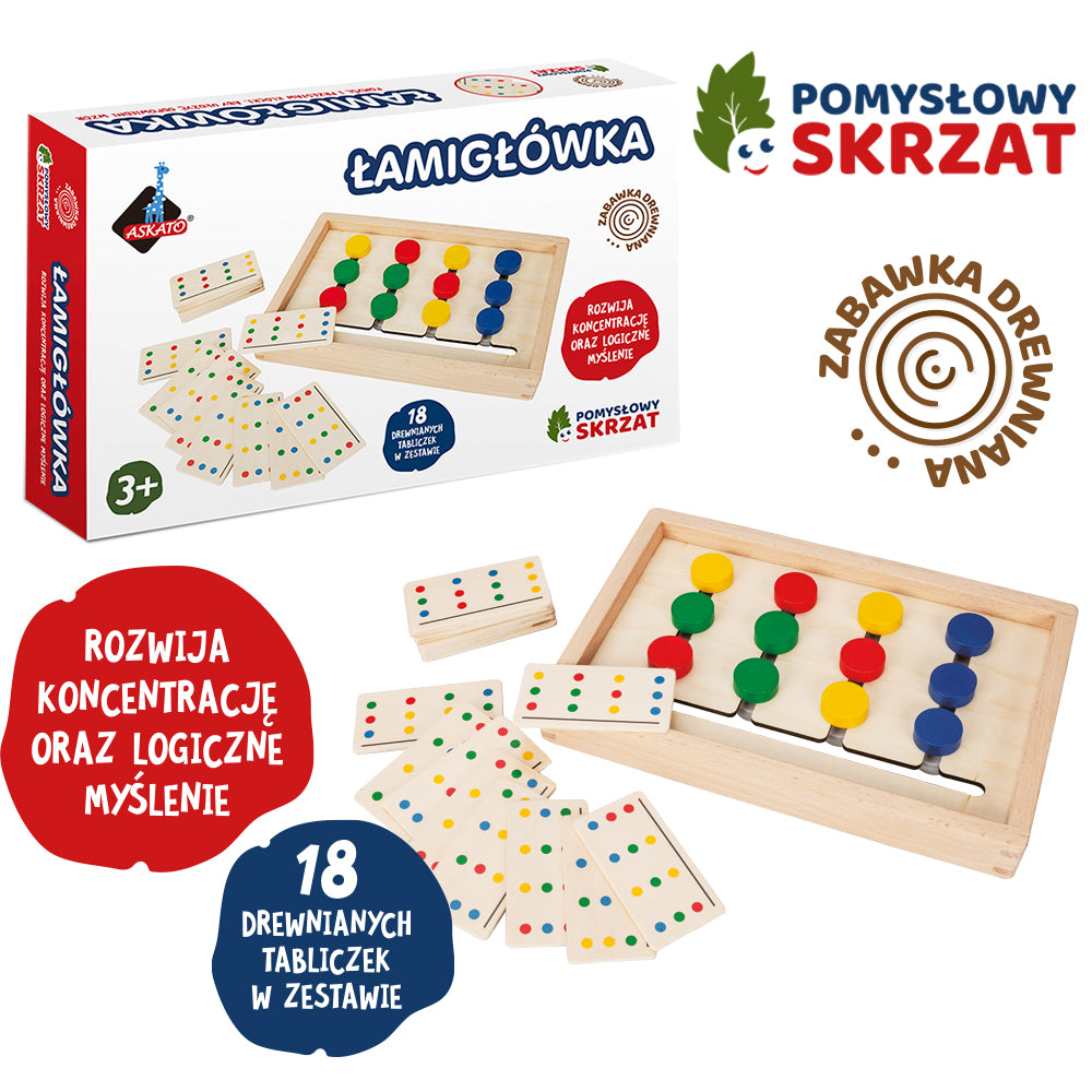 Łamigłówka sorter kolorów pomysłowy