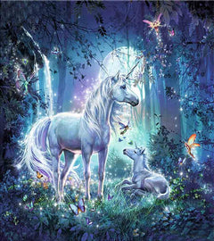 Diamentowa Mozaika Jednorożec w magicznym lesie NO-1004950
