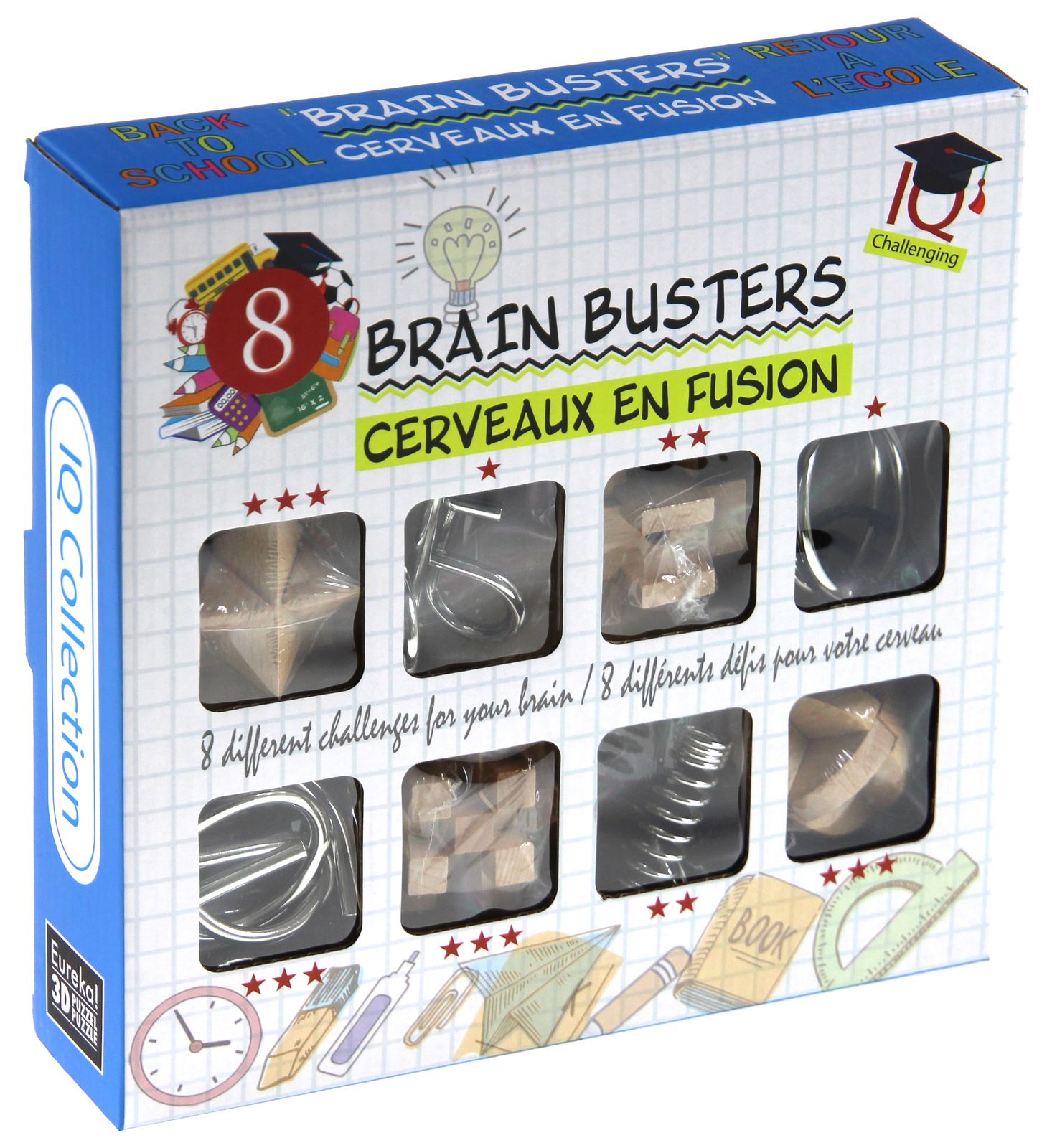 Łamigłówka Pogromcy Mózgu Brain Busters 8 szt.