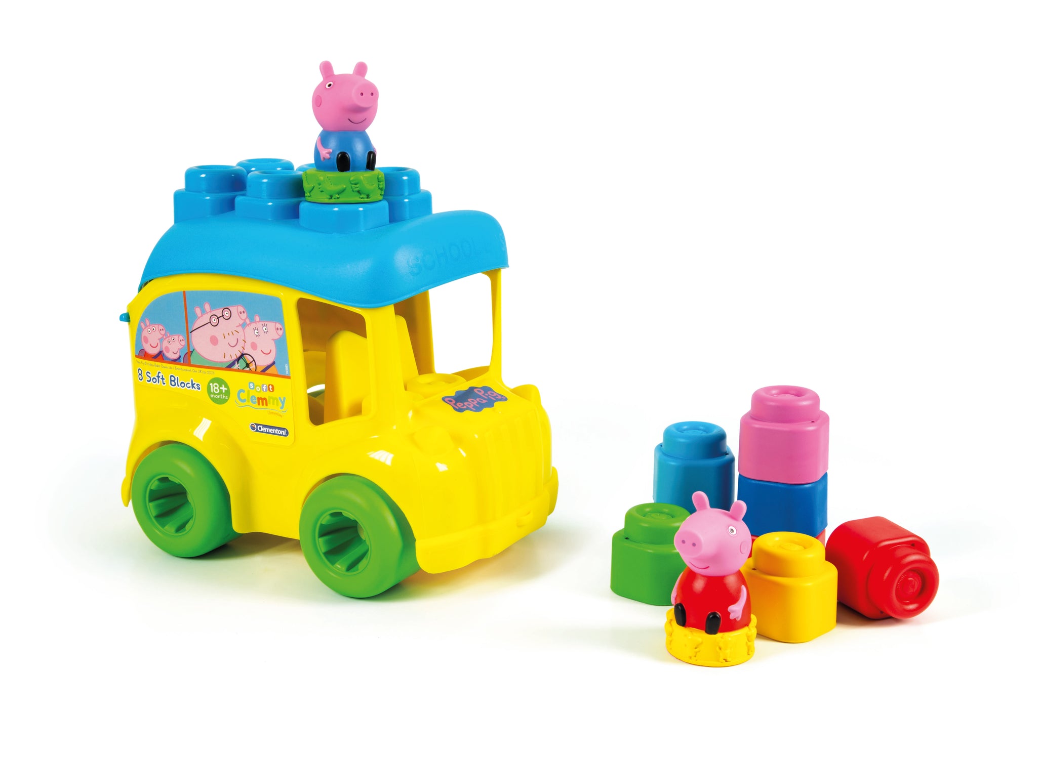 Klocki miękkie clemmy Autko Peppa Pig 17248