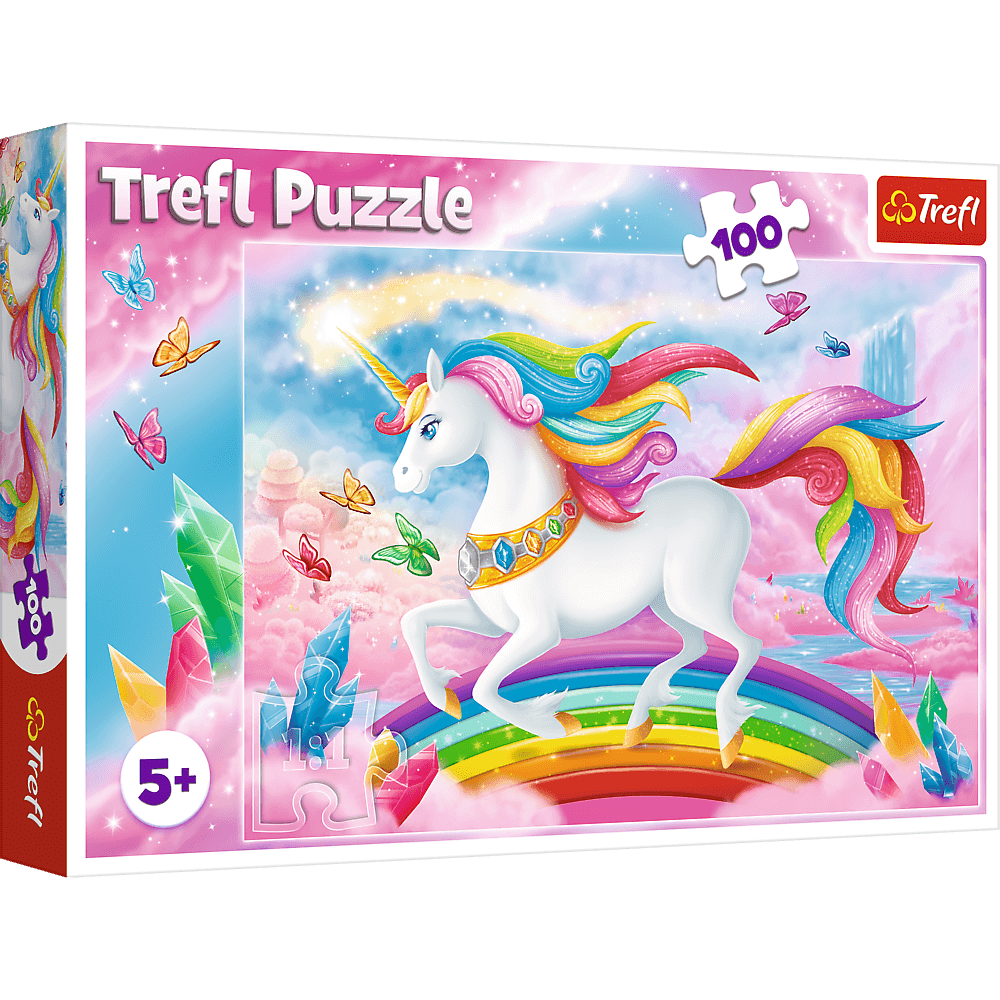 Puzzle 100 W kryształowym świecie jednorożców 16364