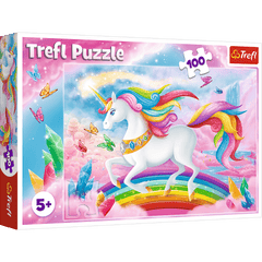 Puzzle 100 W kryształowym świecie jednorożców 16364