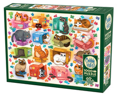 Puzzle 1000 Koty i kartony 113763