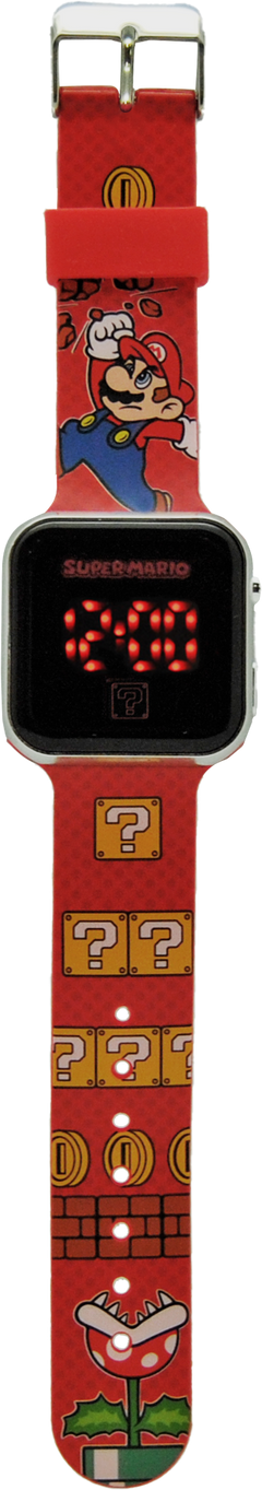 Zegarek LED z kalendarzem Super Mario GSM4107