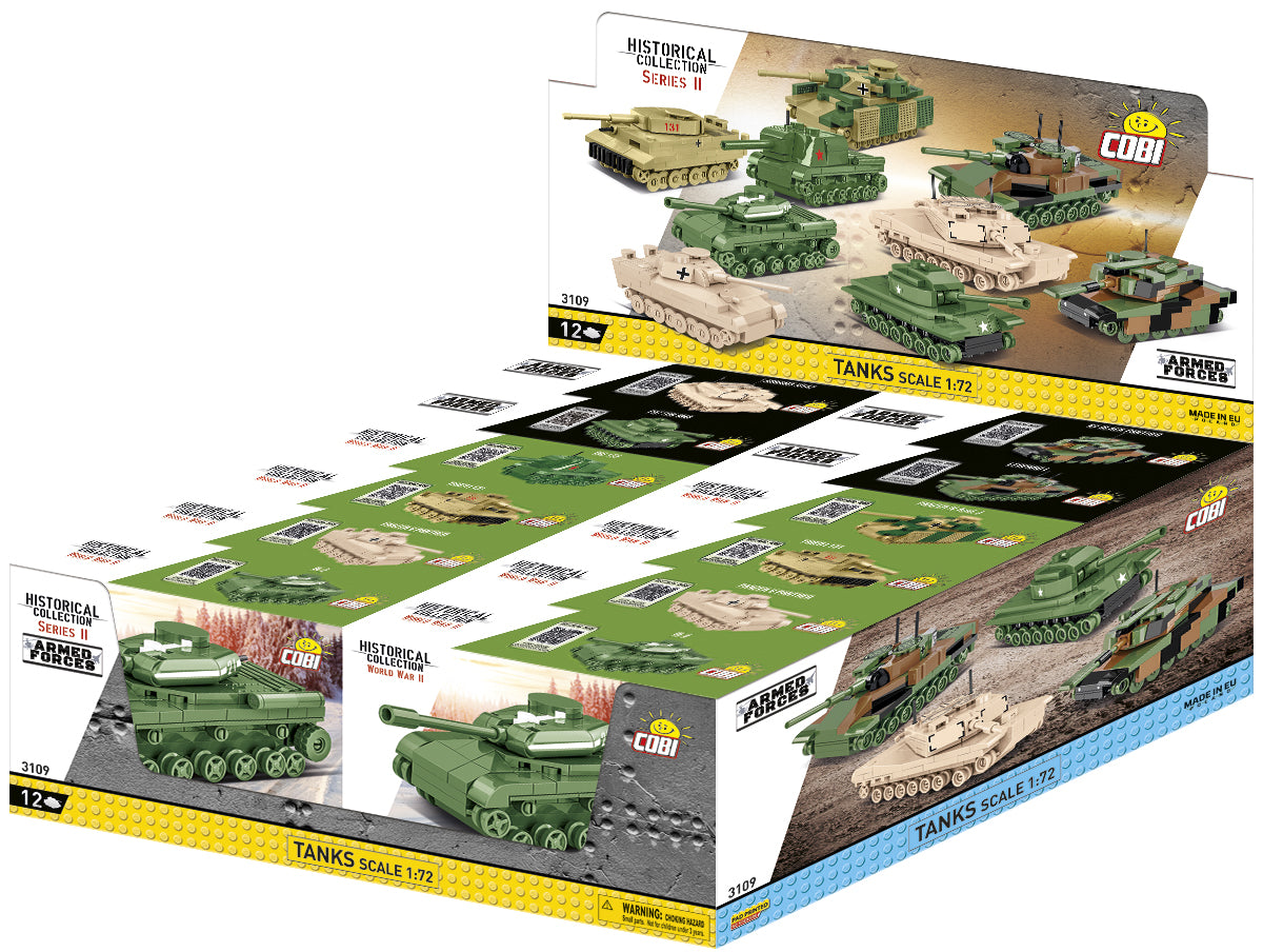 COBI klocki Czołg Tanks Scale 1:72 12 sztuk COBI-3109