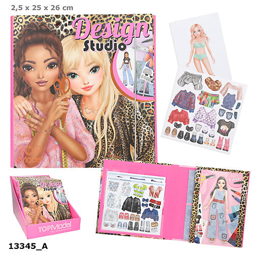 Zestaw Design Studio Top Model w teczce z naklejkami 13345A