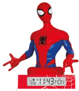 Lampka 3D z budzikiem Spiderman SPD3621
