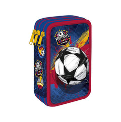 Piórnik 3-komorowy z wyposażeniem Coolpack Jumper 3 football