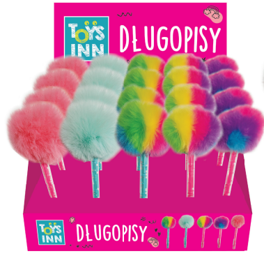 Długopis pompon z grą ToysInn 1 szt. mix T